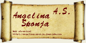 Angelina Šponja vizit kartica
